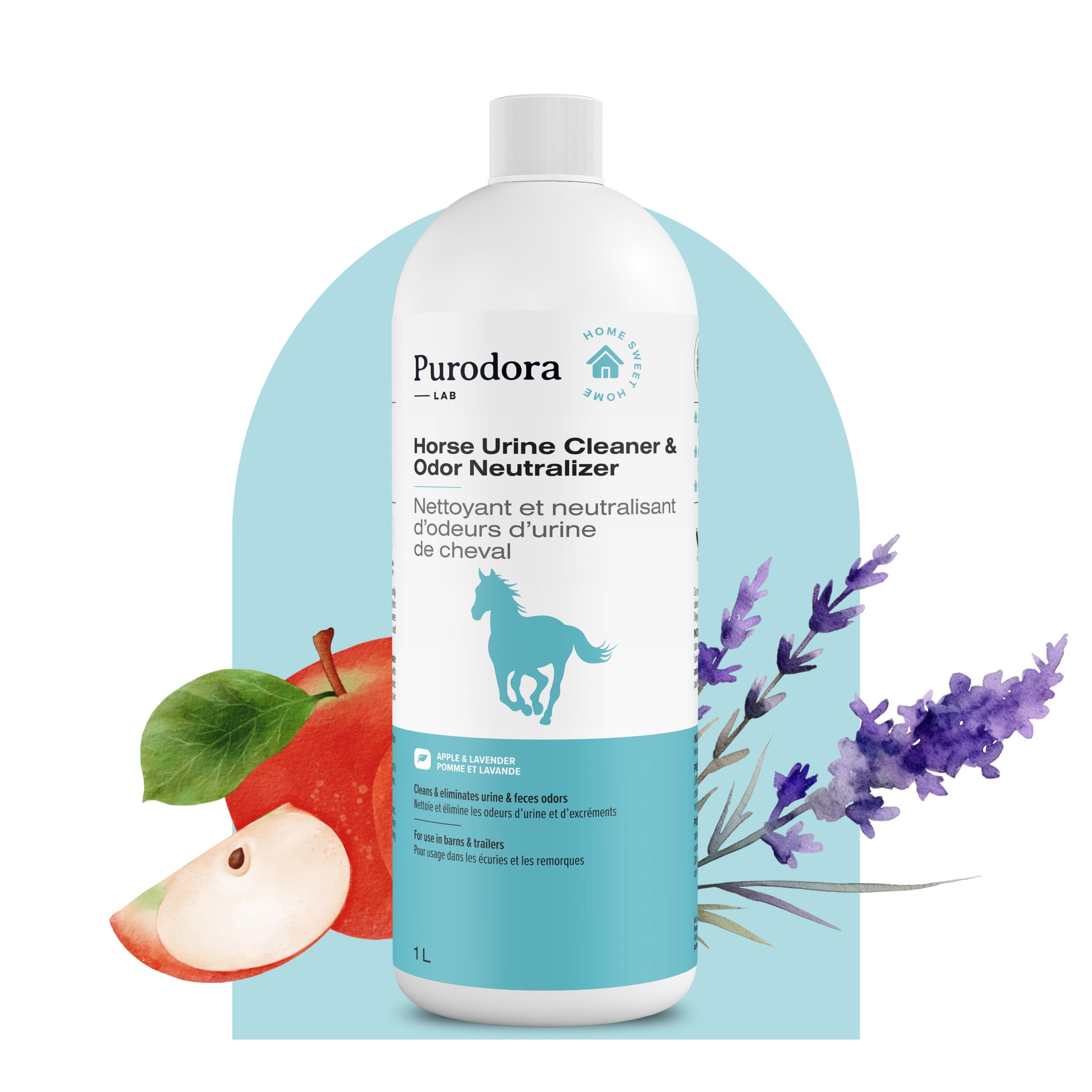 Purodora Lab, Horse Urine Odor Neutralizer, Cleans & Eliminates Urine & Feces Od