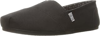 Skechers Women's Bobs Plush-Peace and Love Ballet Flat, Black, 37.5 EU