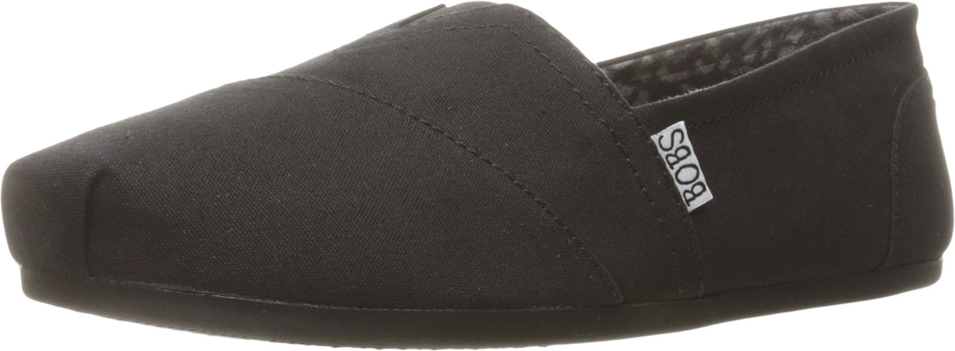 Skechers Women's Bobs Plush-Peace and Love Ballet Flat, Black, 37.5 EU