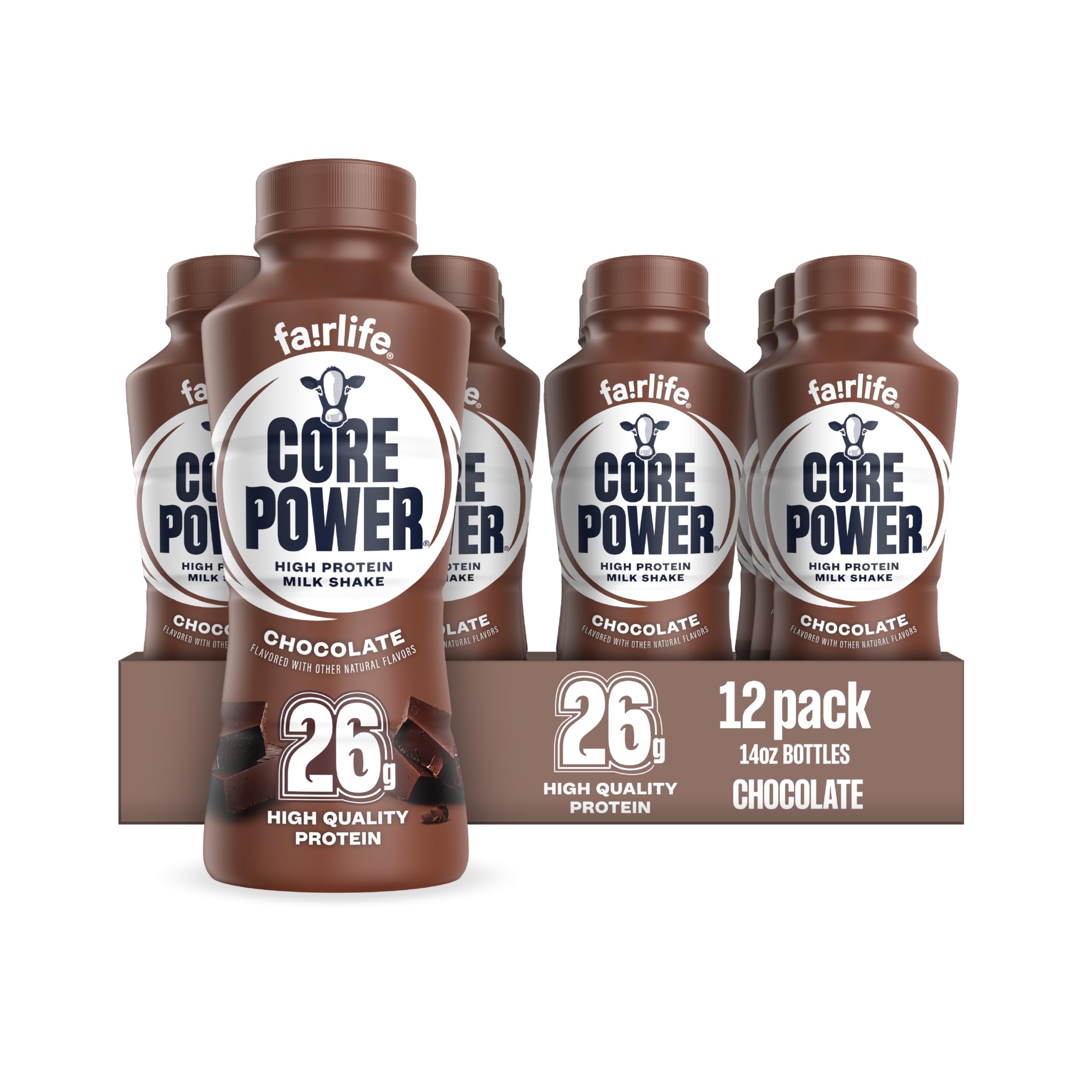 Core Power Fairlife 26g Protein Milk Shakes, Liquid Ready To Drink for Workout R