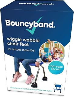 Bouncyband Wiggle Wobble Chair Feet | Wobble Chair Feet for Classroom Help Improve Concentration and Calm Children Aged 3+
