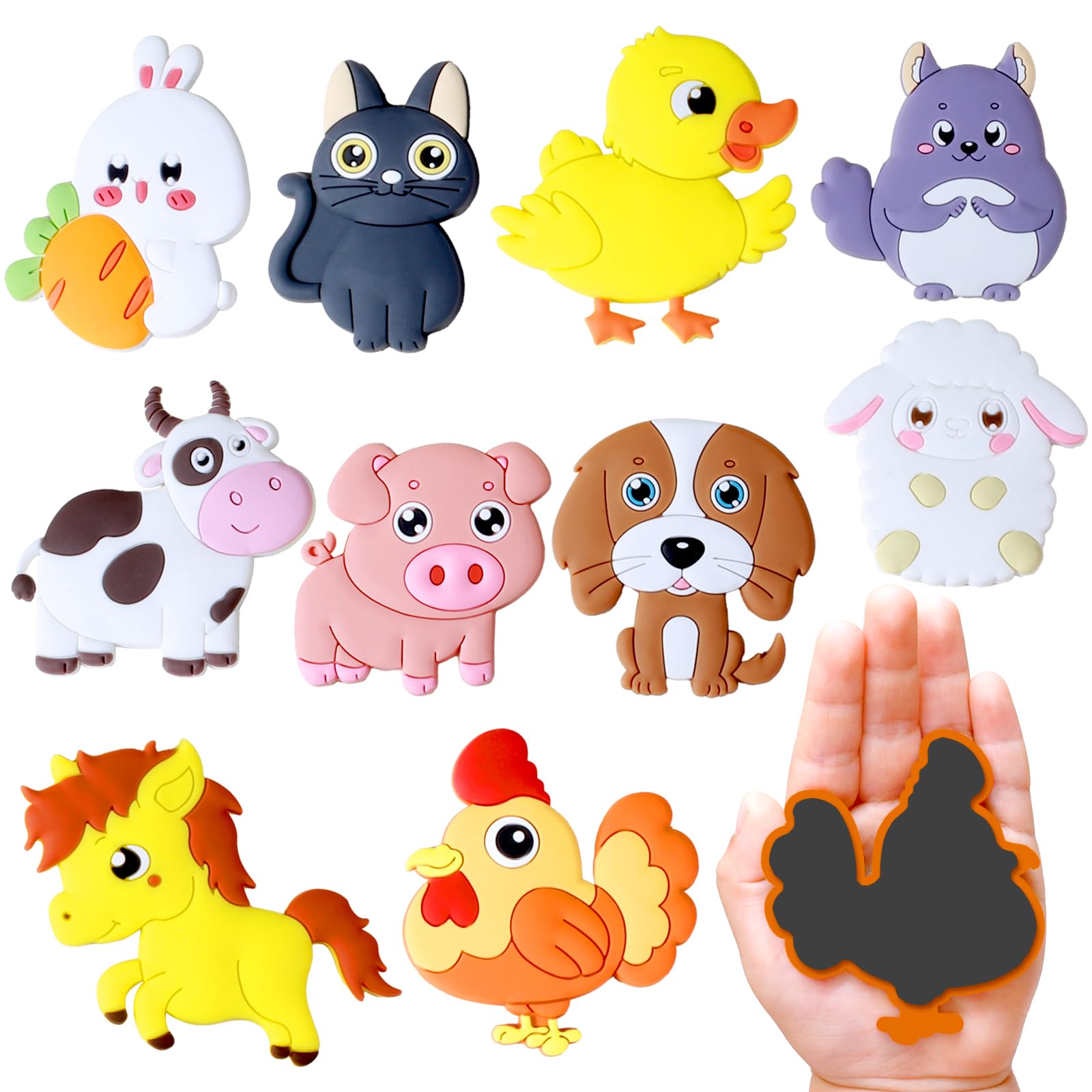 SUPINEEDO Refrigerator Magnets for Kids, Fridge Magnet for Toddlers 1-3 | Cute F