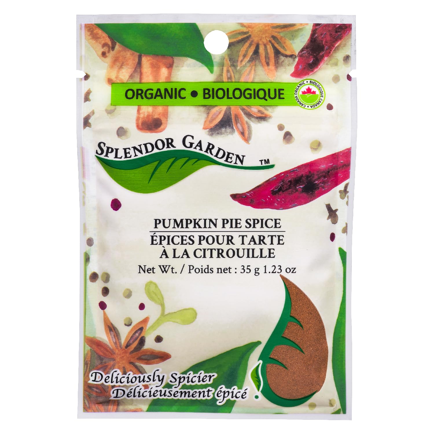 Splendor Garden Organic Pumpkin Pie Spice - 35 g