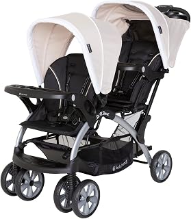 Baby Trend Full Size Double Infant &amp; Toddler Sit N' Stand Stroller, Khaki