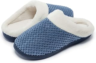 Winter Slippers Women's Plush Slippers Warm Comfortable Home Shoes Non-Slip Memory Foam Slippers Indoor Outdoor
