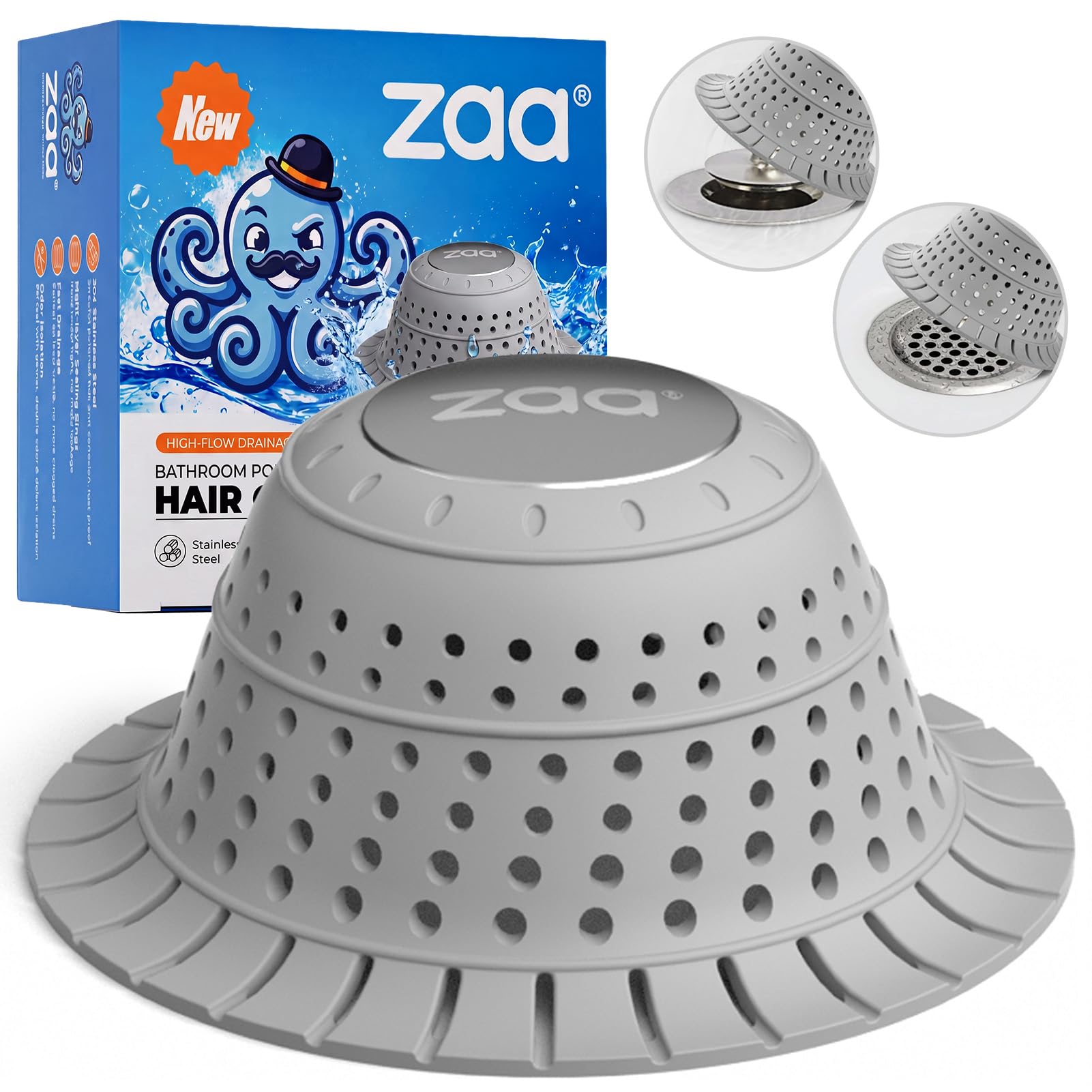zaa Shower Drain Hair Catcher Bathtub Drain Strainer Sink Drain Protector | Coll