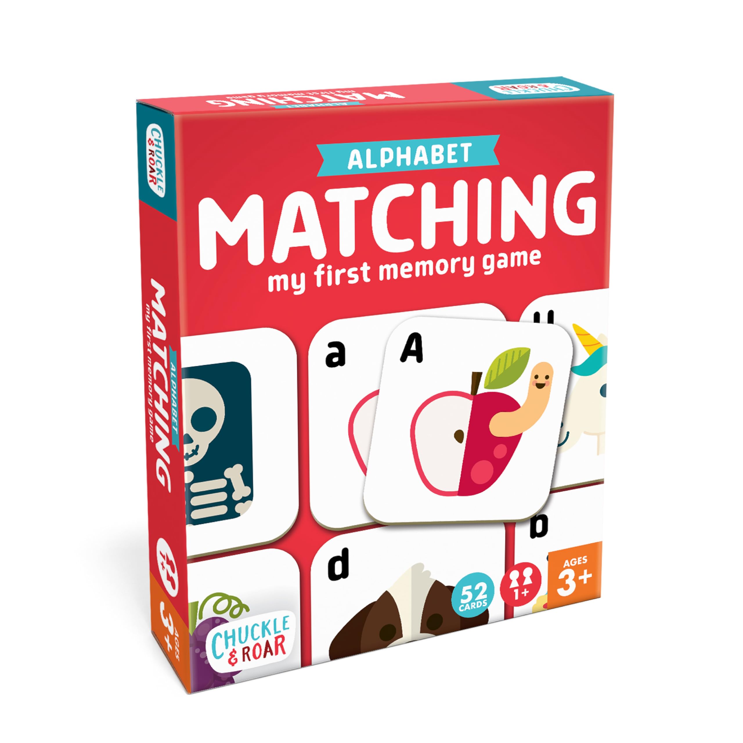 Chuckle & Roar Alphabet Matching Memory Game, Toddler Games, Kids Ages 3+ | for 