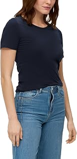 s.Oliver Red Label Ladies’ O-Shape Shirt with Ruffles