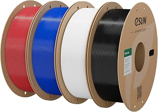 eSUN PLA Filament 1.8mm 4kg, Dark Red+Blue+Cold White+Black