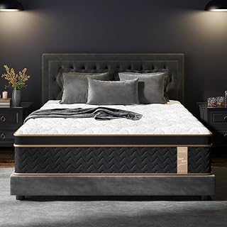 Double Mattress 10 Inch, Luxury Hotel Cooling Full Size Hybrid Mattress in a Box, 7-Zones Individual Pocket Spring, Extra Hip/Shoulder/Lumbar Support, Fiberglass-Free, 365-Night Trial,CertiPUR-US
