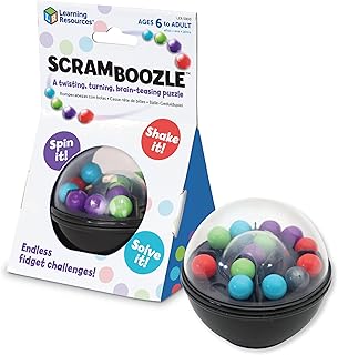 Learning Resources Scramboozle Puzzle Ball | 3D Brain Teaser Puzzles for Kids and Adults, Puzzles for Teens, Problem Solving Puzzle Games, Travel Games, Fidget Toys
