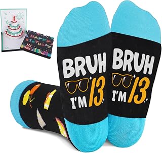 Juesly Birthday Gifts for Boys, 5-18 Years Old Sock for Boys, Presents for 5-18 Year Boy