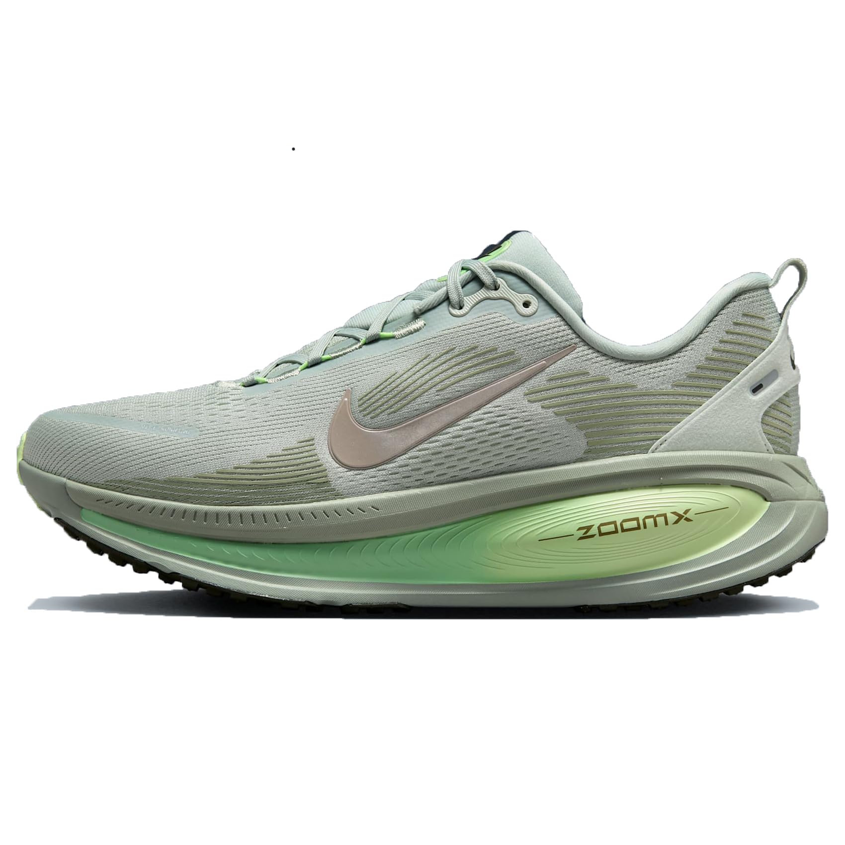 Nike Vomero 18 Men's Road Running Shoes (Light Silver/Barely Volt/Dusty Olive/Co