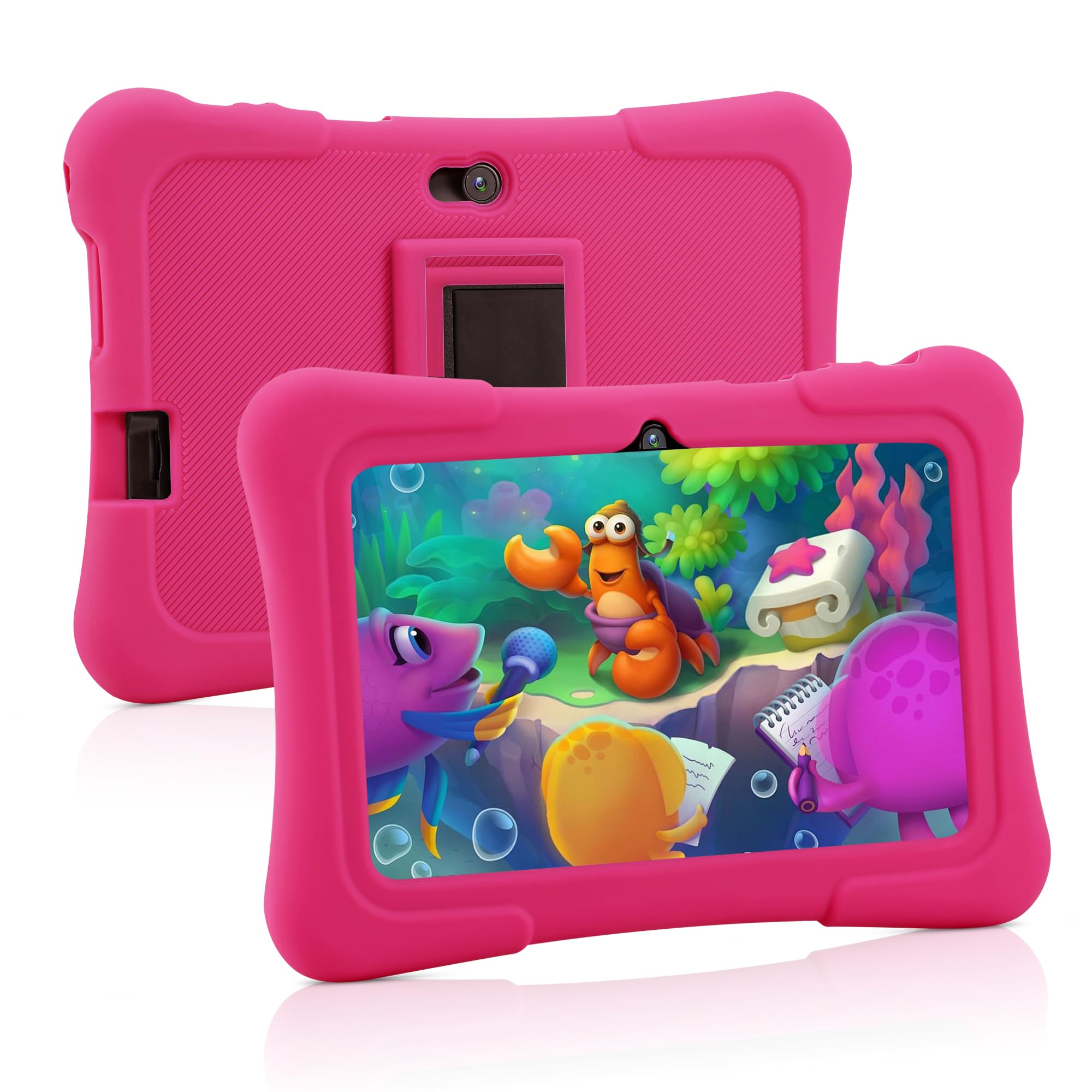 qunyiCO 7 Inch Kids Tablet, Android Tablet for Kids, 32GB+512GB Expand Pink | Wi
