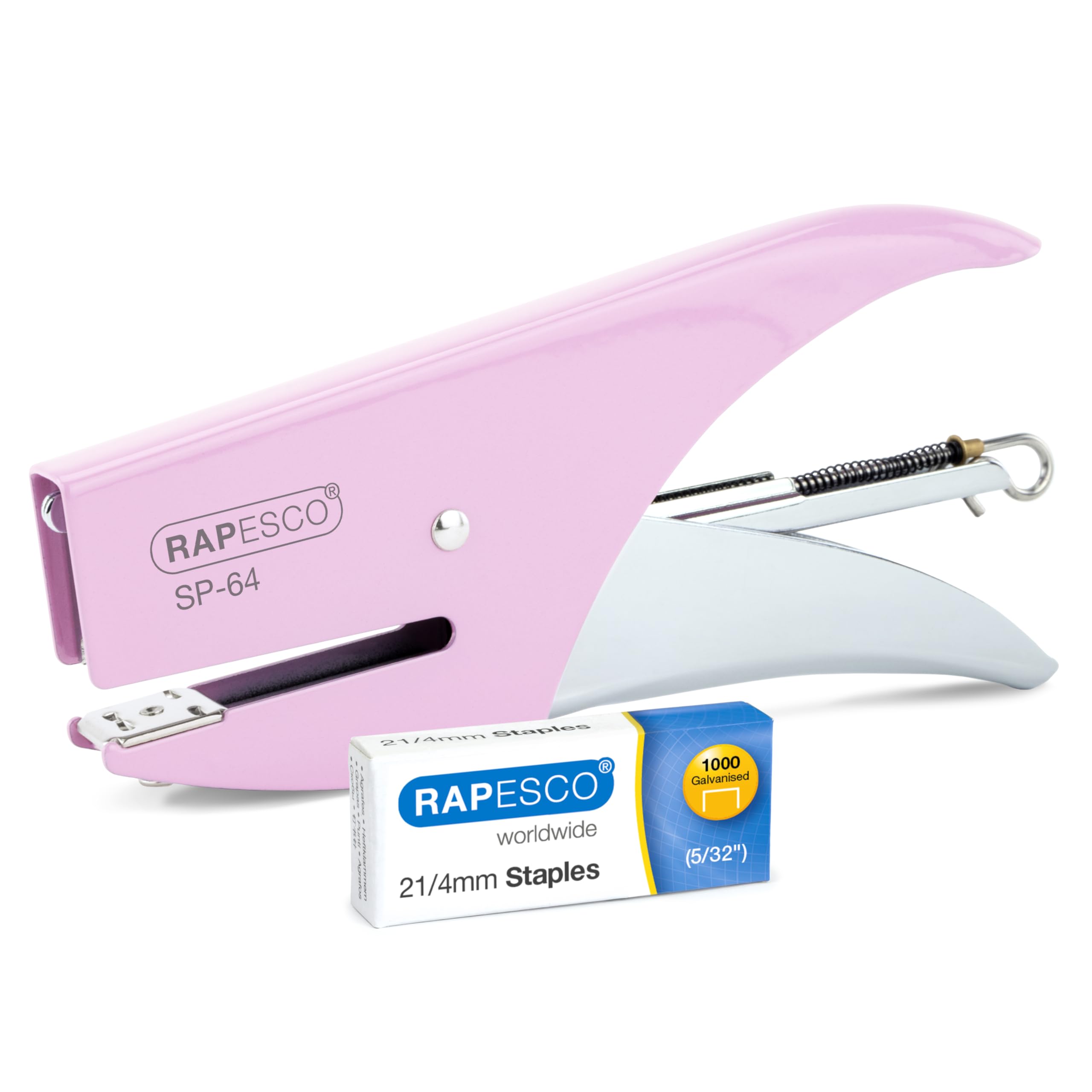 Rapesco 1377 SP-64 Stapling Plier and 1000 Staples, 12 Sheet Capacity | Comes wi