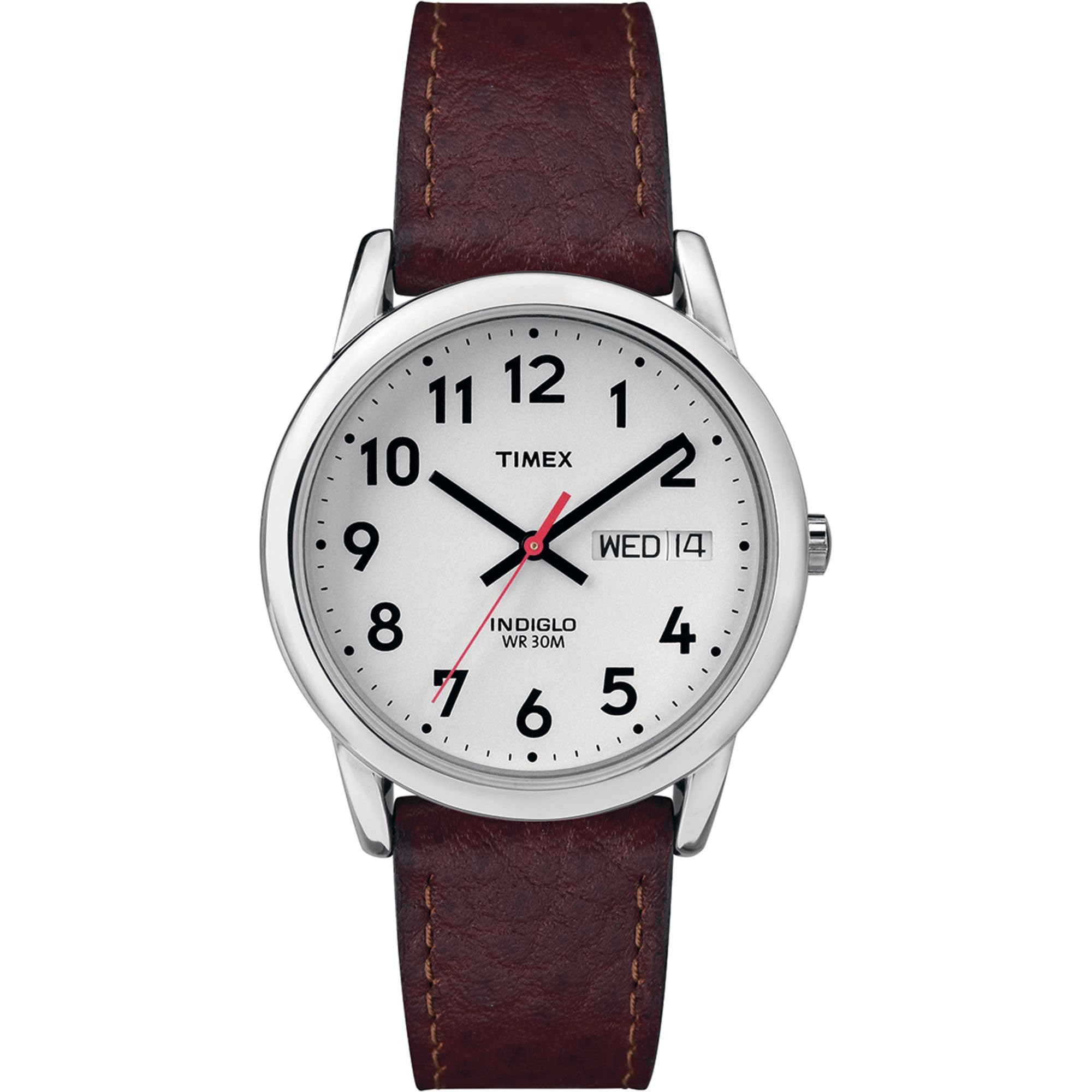 Timex Men's Easy Reader 35mm Date Window Leather Strap Watch