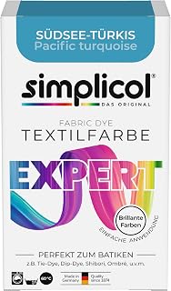 simplicol Textile Paint Expert South Sea Turquoise, Perfect for Batik and Creative DIY Projects, Easy to Use, Colour Powder, 150 g