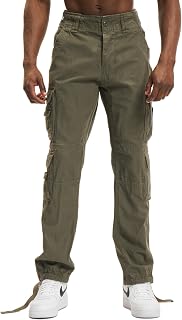 Brandit Men's Pure Vintage Slim Cargo Trousers Black Cargo Trousers
