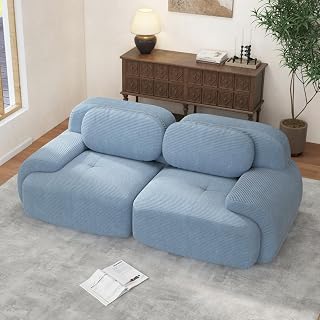 Corduroy Modular Sectional Sofa, Oversized Cloud Couches for Living Room