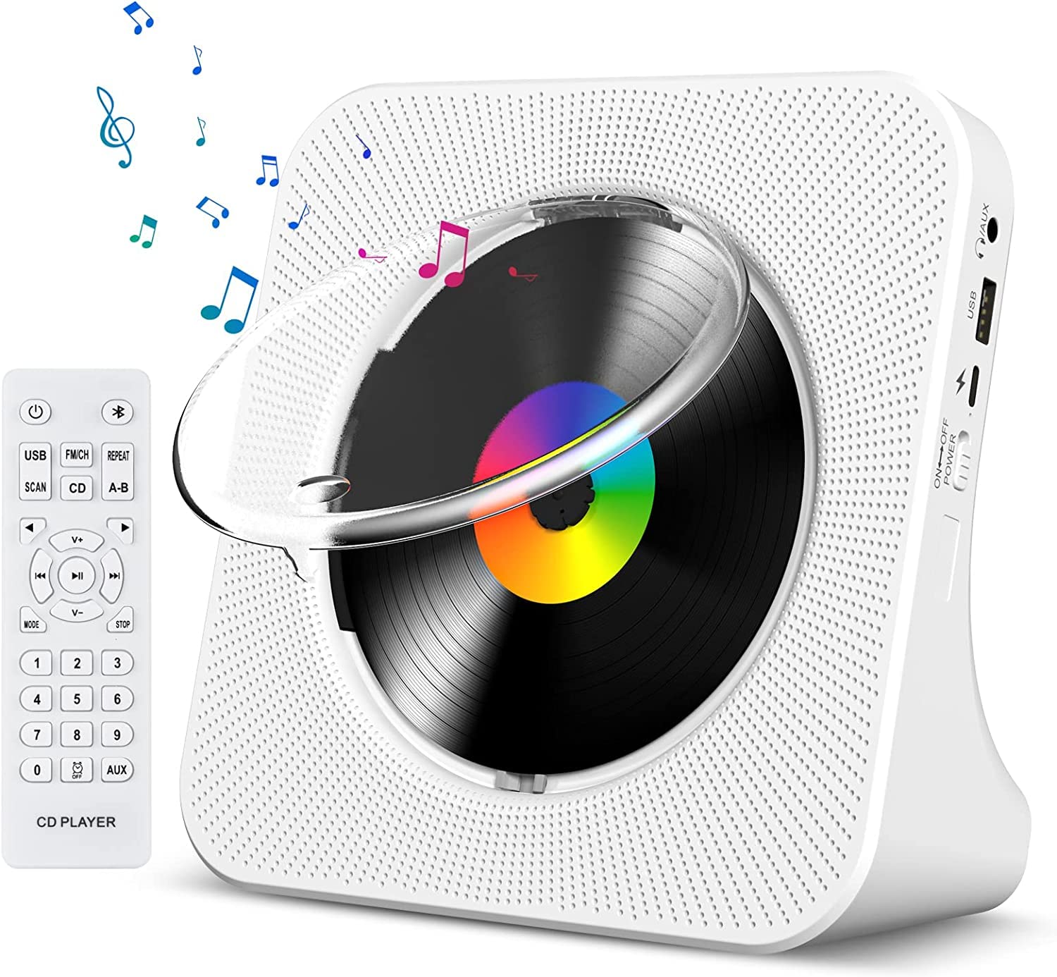 Gueray CD Player Portable Bluetooth Desktop CD Players for Home | Portable CD Pl