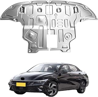 Actkill Upgrade Manganese Steel Engine Splash Shield Fit for Hyundai Elantra 2021-2025 Engine Under Cover Case Guard Front Splash Shields with Screw Hardware