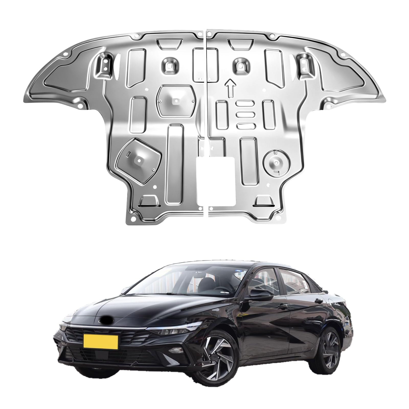 Actkill Upgrade Manganese Steel Engine Splash Shield Fit for Hyundai Elantra 202
