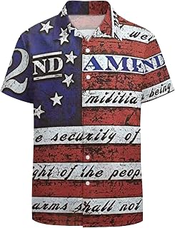 Men's Hawaiian Shirt Casual Button Down Short Sleeve Aloha Beach Shirt Party Shirt