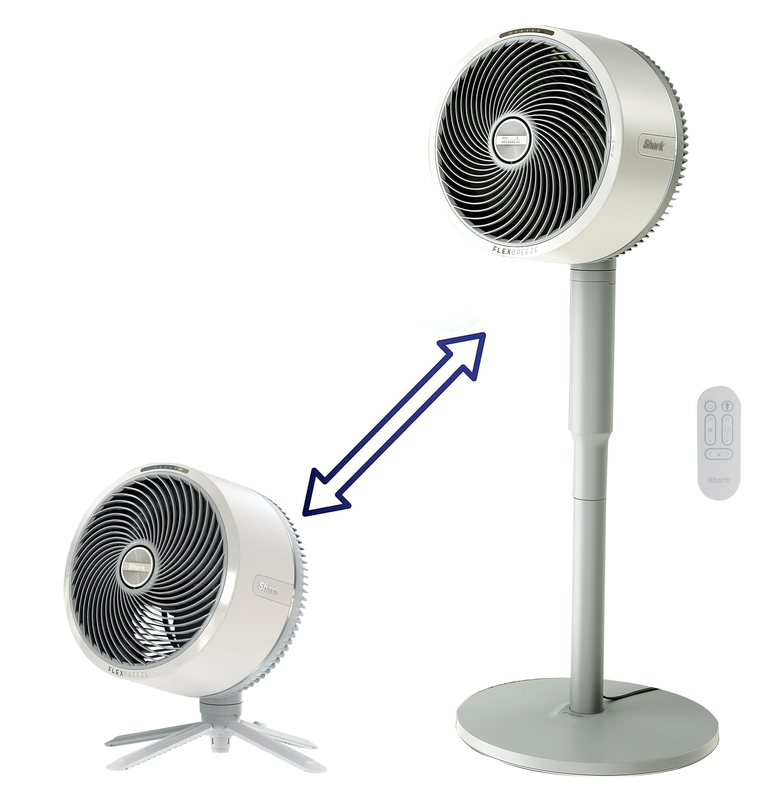Shark FlexBreeze Pedestal & Tabletop Fan, Indoor & Outdoor, Portable, Oscillatin