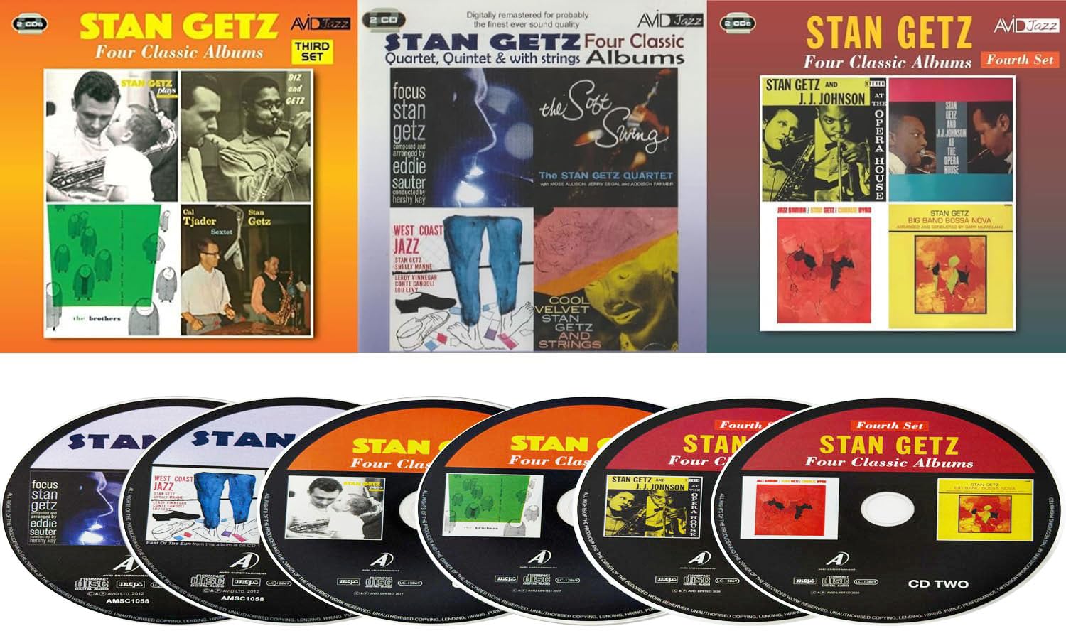 Stan Getz 6 12 Complete Classic Albums: Focus, Jazz Samba, West Coast Jazz, At T