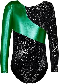 DAXIANG Long Sleeve Gymnastics Leotards for Girls Gymnastics Ballet Outfit Dance Leotard for Kids Girls Toddler 2-14 Years
