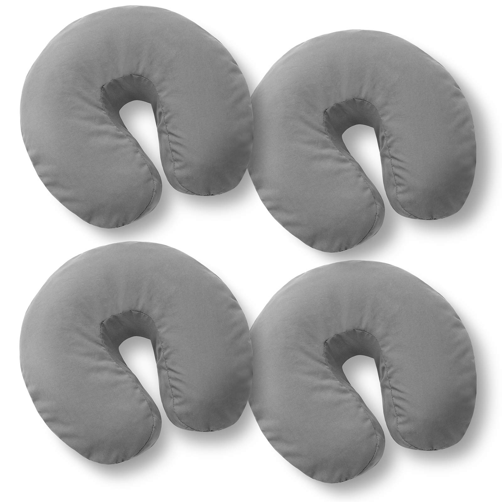 Saloniture 4-Pack Premium Microfiber Face Cradle Covers - Ultra Soft Fitted Mass