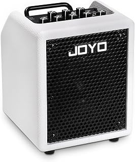 JOYO 30W Bass Combo Amplifier Portable Amp 4" Speaker with 3-Band EQ & Compressor | Bluetooth 5.1 + OTG Direct Recording | Headphone Practice for Bassist Solo Livestream Gigs (Vibe Cube BA-30, White)