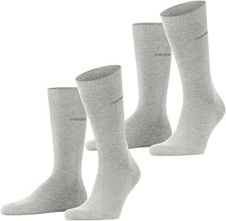 ESPRIT Men's Basic Plain 2-Pack Breathable Cotton Socks