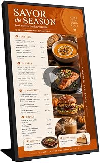 Canlarriz 18.5" Digital Signage Display, 700 Nits Digital Menu Board | Built-in CMS for Restaurants, Retail Stores, Cafes, Hotels, Business Advertising, Menu Display, Plug & Play via USB or HDMI