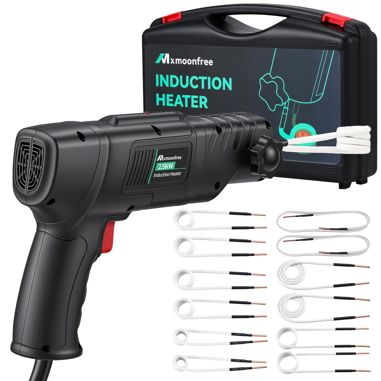 Mxmoonfree Induction Heater Bolt Removal 2500W | Induction Bolt Heater Tool with