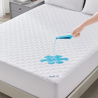 BEDLORE Mattress Protector 140 x 200 cm Waterproof and Soft TPU (White)
