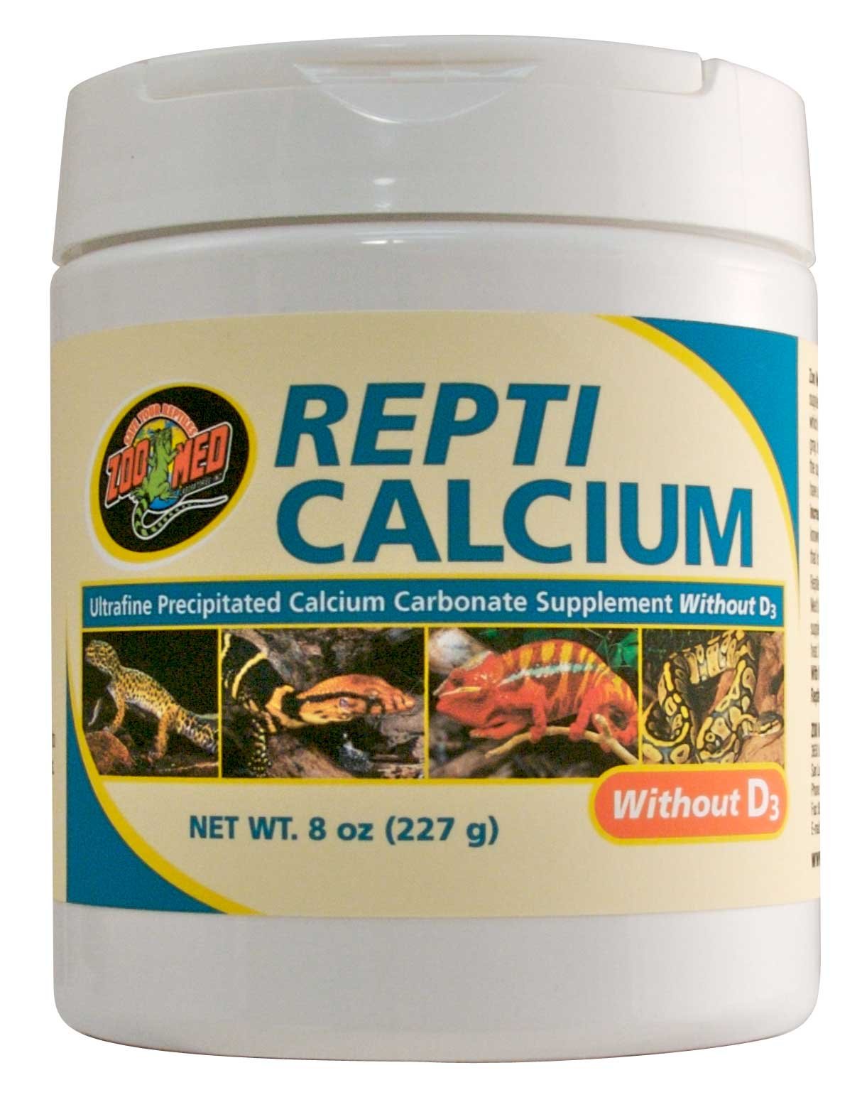 Zoo Med Reptile Calcium without Vitamin D3, 8-Ounce
