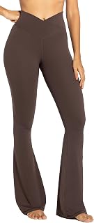 Sunzel - Sunzel Flare Leggings, Crossover High Waist Flare Leggings for Women