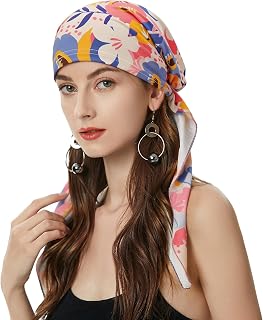 ZLYC Chemo Headwear Pre Tied Head Scarf Headwrap Beanie for Women