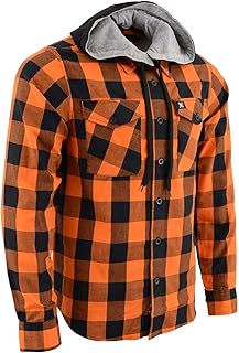 Milwaukee Leather Men’s Casual Cotton Flannel Plaid Long Sleeve Button Down Cotton Shirts