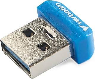 Verbatim Store 'n' Stay Nano USB 3.0 Stick - 32 GB - Small USB Stick with USB 3.0 Interface, Super Flat Design, Blue
