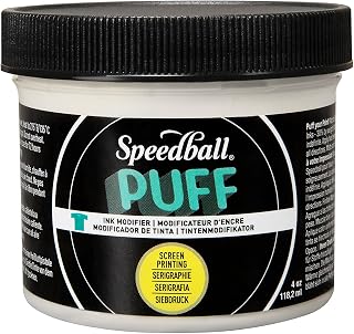 Speedball Puff Ink Modifier, 4oz, Fabric Screen Printing Ink Additive for Raised Prints