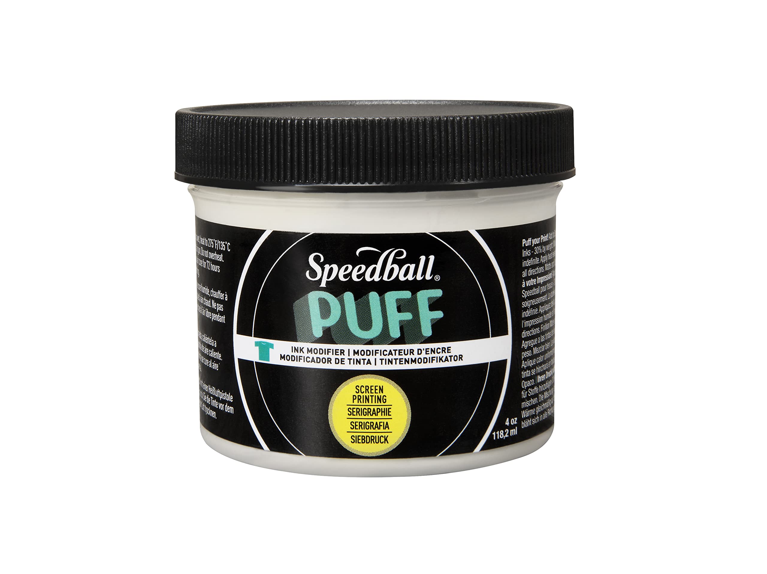 Speedball Puff Ink Modifier, 4oz, Fabric Screen Printing Ink Additive for Raised