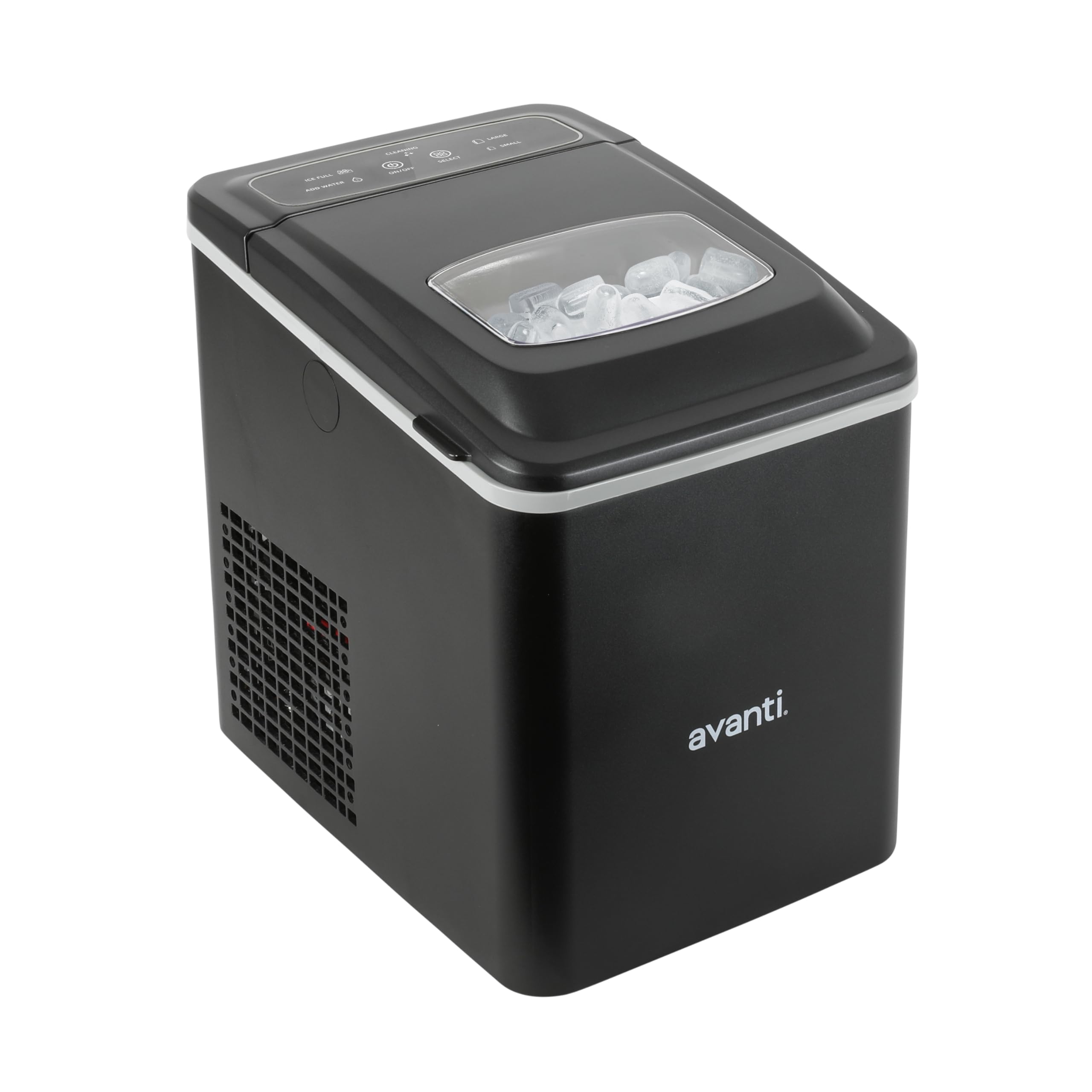 Avanti Ice Maker Mighty Ice Countertop Design Makes 26 Pounds of Bullet-Shaped I