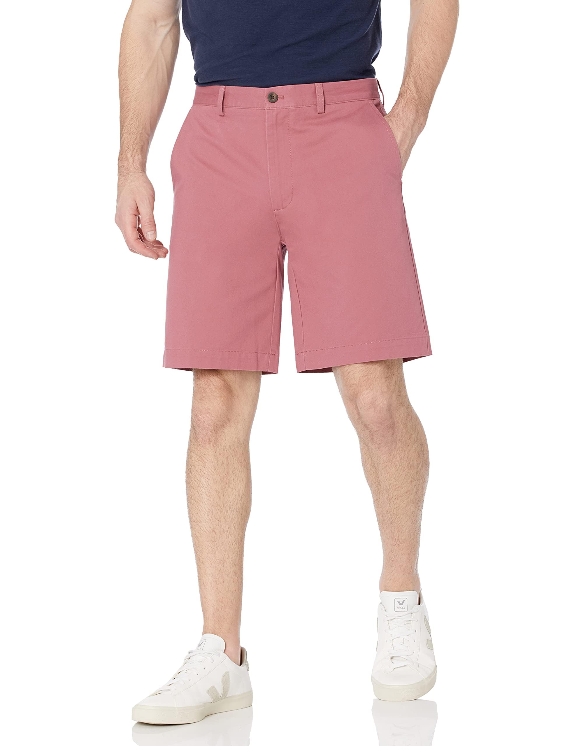 Amazon Essentials Men's Chino Shorts 100% Cotton Multi-Pack