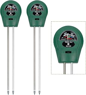 Bamworld Soil Moisture Meter for Plants, Soil Test Kit, Soil Moisture Sensor for Garden Lawn Farm Indoor Outdoor Use, No Battery Needed Plant Water Meter （Green）