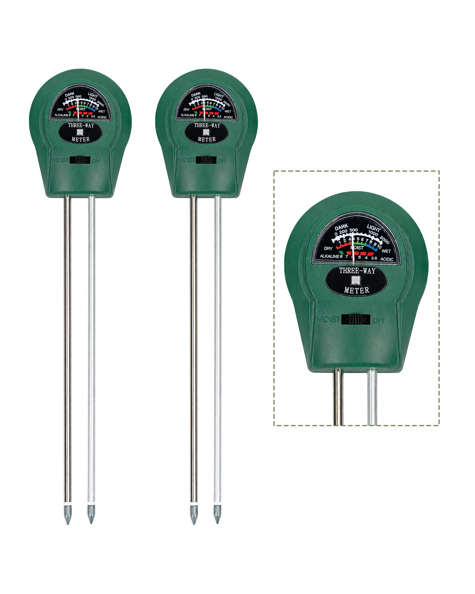 Bamworld Soil Moisture Meter for Plants, Soil Test Kit, Soil Moisture Sensor for