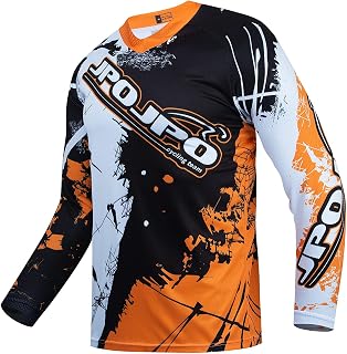 Boys Girls Cycling Jersey Long Sleeve MTB Motocross Bike Jersey