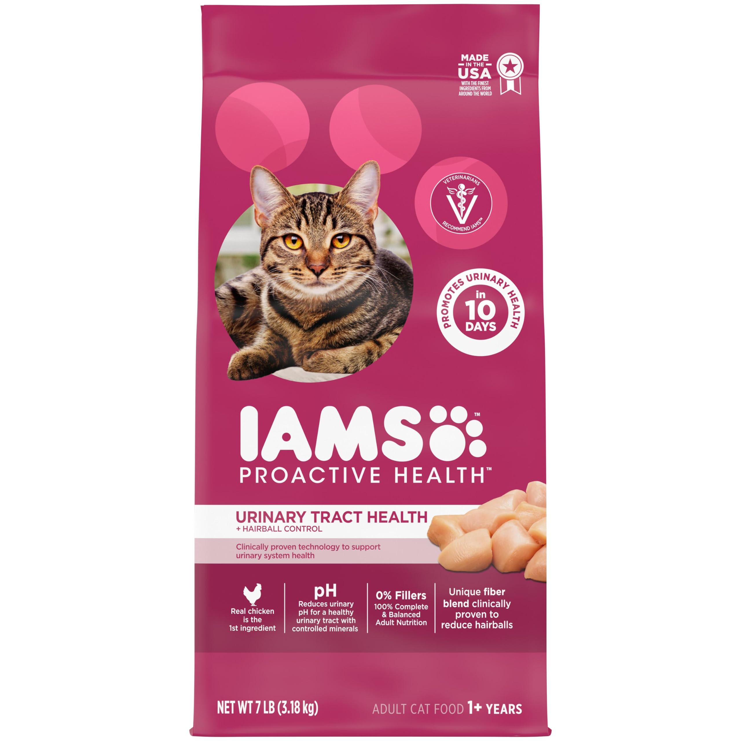 IAMS Proactive Health Urinary Tract Health Dry Cat Food, Chicken, 7 lb | Veterin