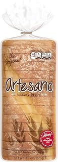 Artesano Original Bread, White Pre-sliced White Bread, 20 oz Bag | Always Baked Without Artificial ColorsNo High Fructose Corn Syrup